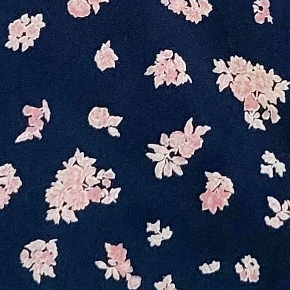 Billabong Navy Floral Swing Cropped Tank Top with Ruffles - Picture 13 of 15